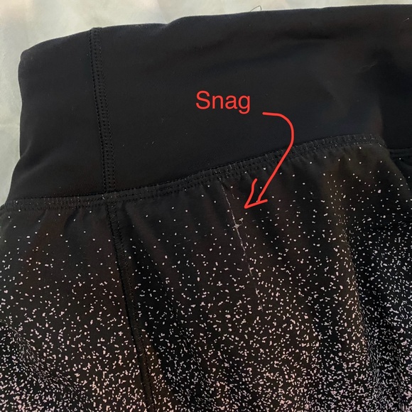 LULULEMON Speed Up Short 2.5” Ombre Speckle Stop Print Speed Short Pink/Black 8 - Picture 15 of 16